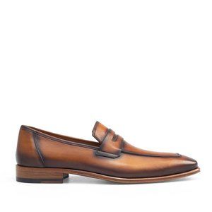 Bashwood Handmade Brown Shaded Leather Loafers